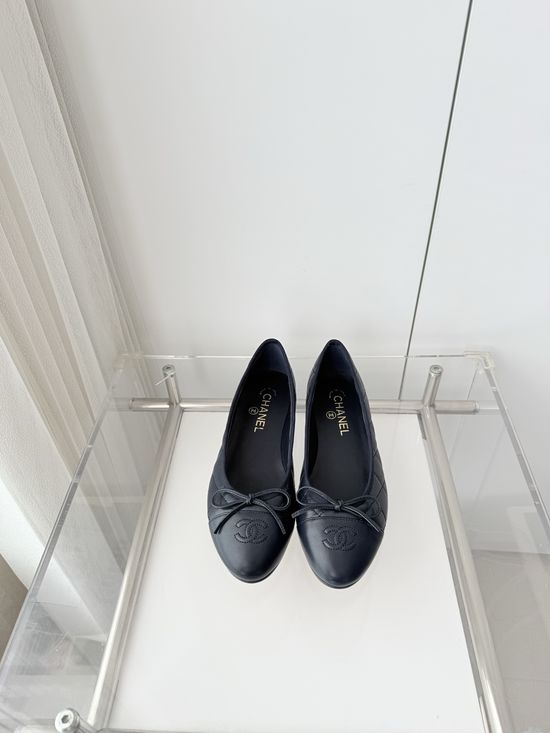 Chanel Classic Leather Sole Ballet Flats