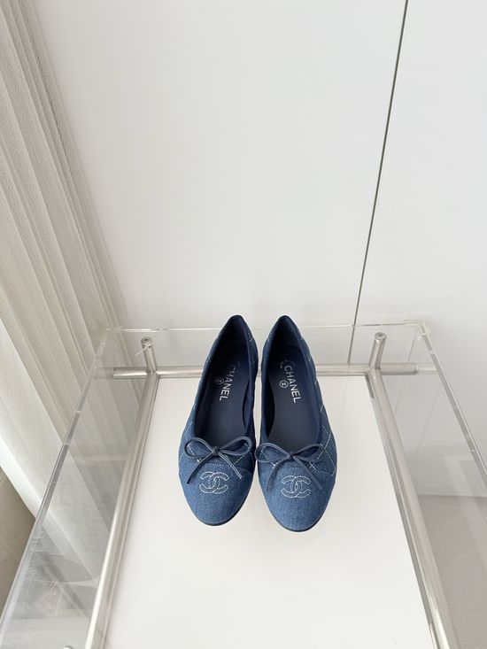 Chanel Classic Leather Sole Ballet Flats