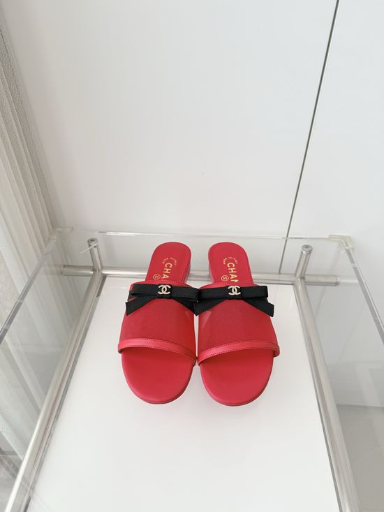 Chanel Premium Sheepskin Leather Flat Sandals