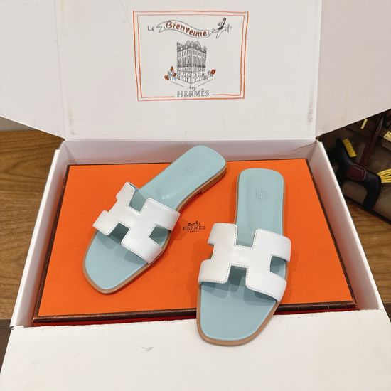 Hermes Color Block Casual Shoes Soft Breathable Leather Comfortable Sole