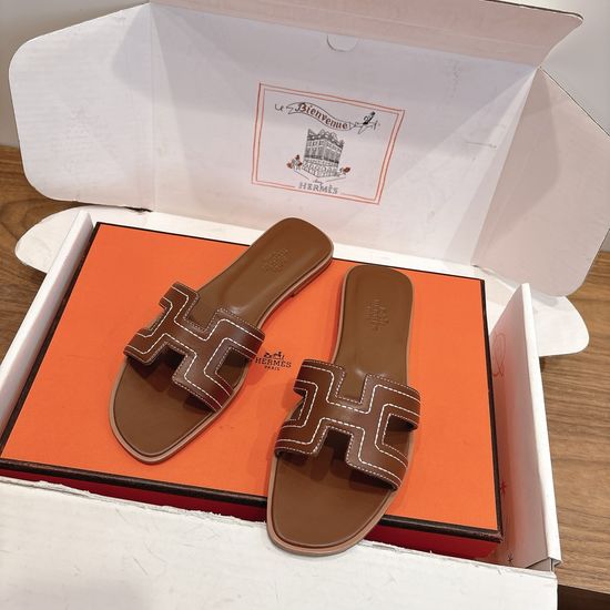 Hermes Color Block Casual Shoes Soft Breathable Leather Comfortable Sole
