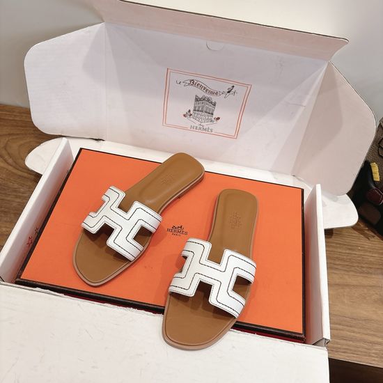 Hermes Color Block Casual Shoes Soft Breathable Leather Comfortable Sole
