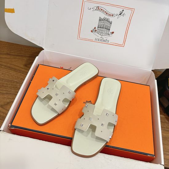 Hermes Color Block Casual Shoes Soft Breathable Leather Comfortable Sole