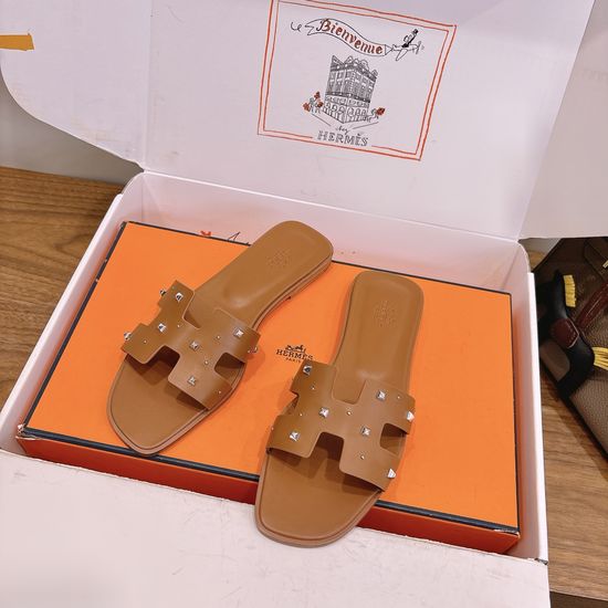 Hermes Color Block Casual Shoes Soft Breathable Leather Comfortable Sole
