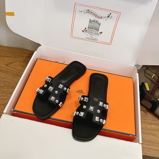Hermes Color Block Casual Shoes Soft Breathable Leather Comfortable Sole