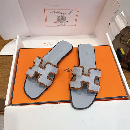 Hermes Premium Cowhide Colorblock Elevated Casual Comfort Shoes