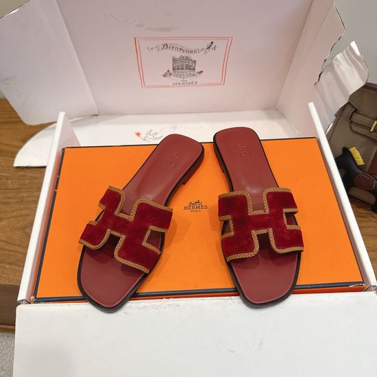 Hermes Premium Cowhide Colorblock Elevated Casual Comfort Shoes