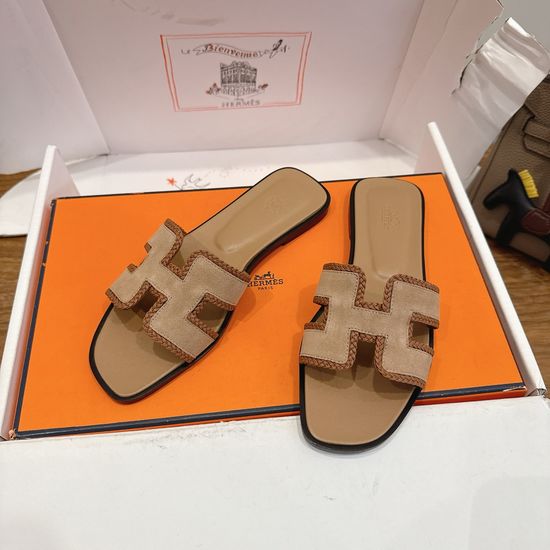 Hermes Premium Cowhide Colorblock Elevated Casual Comfort Shoes