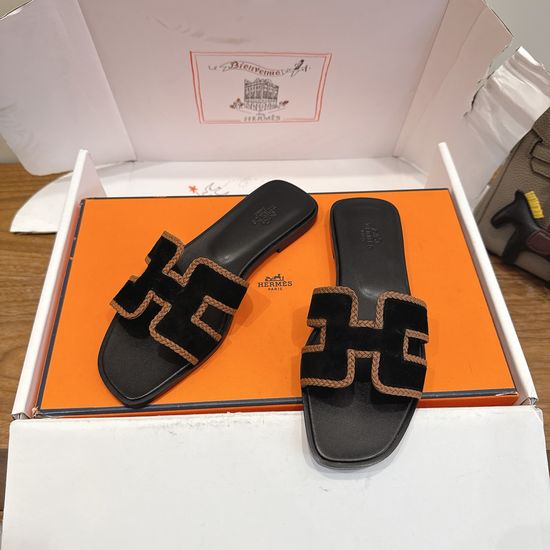 Hermes Premium Cowhide Colorblock Elevated Casual Comfort Shoes