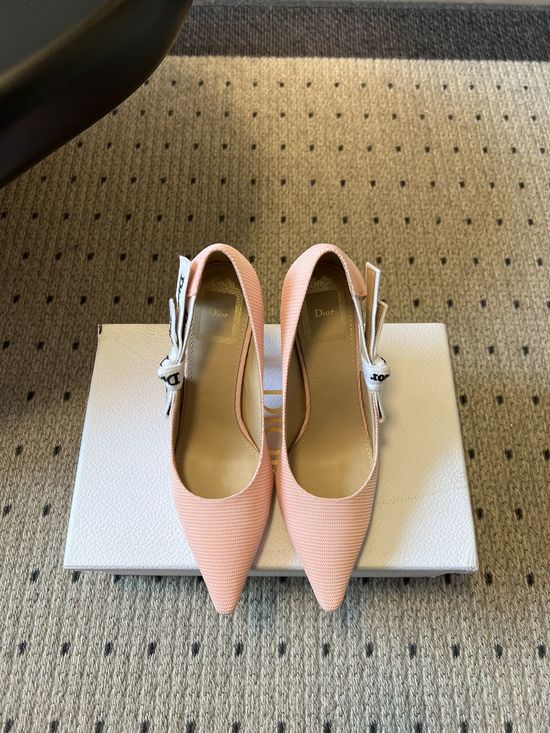 Christian Dior Pointed Toe Stiletto Heels With Bow Detail Elegant Shoes