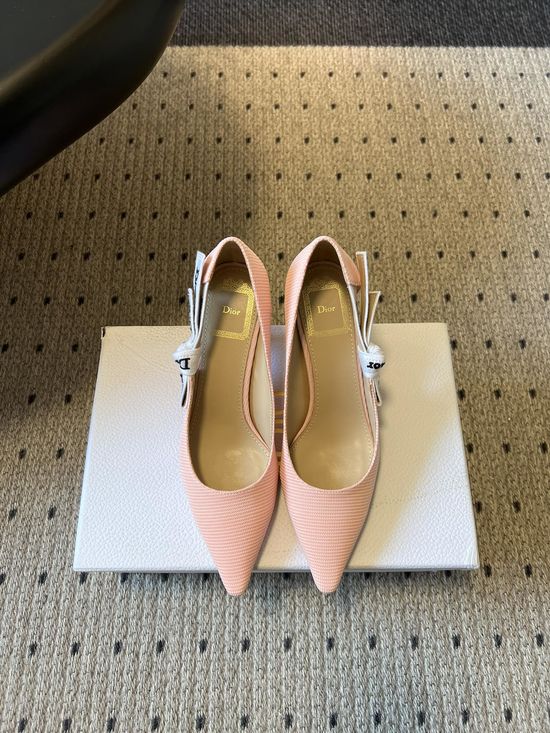 Christian Dior Pointed Toe Stiletto Heels With Bow Detail Elegant Shoes