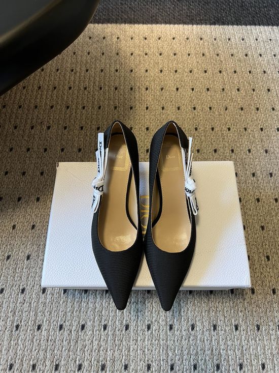 Christian Dior Pointed Toe Stiletto Heels With Bow Detail Elegant Shoes