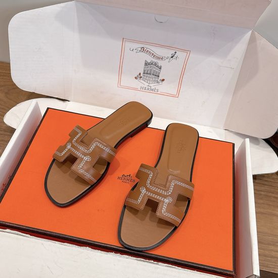 Hermes Color Block Casual Shoes Soft Breathable Leather Comfortable Sole