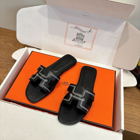 Hermes Color Block Casual Shoes Soft Breathable Leather Comfortable Sole