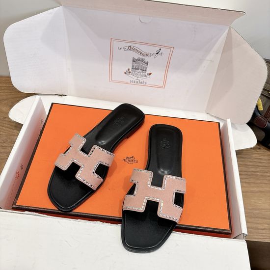 Hermes Color Block Casual Shoes Soft Breathable Leather Comfortable Sole