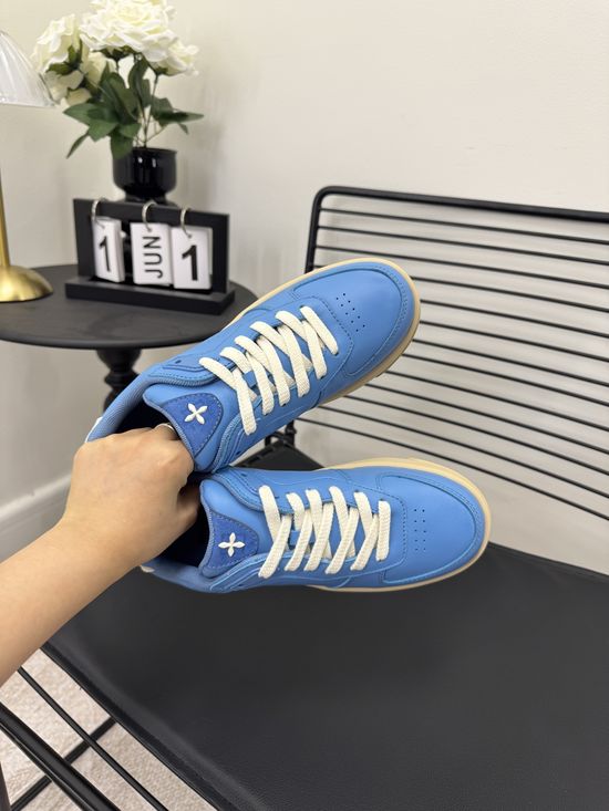 SMFK Genuine Leather Breathable Casual Walking Sneakers