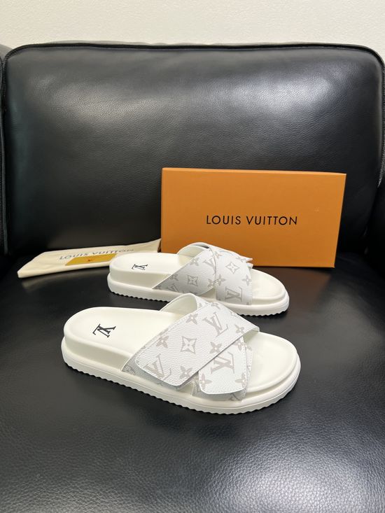 Louis Vuitton Color Block Soft Lining Comfortable Slide Sandals