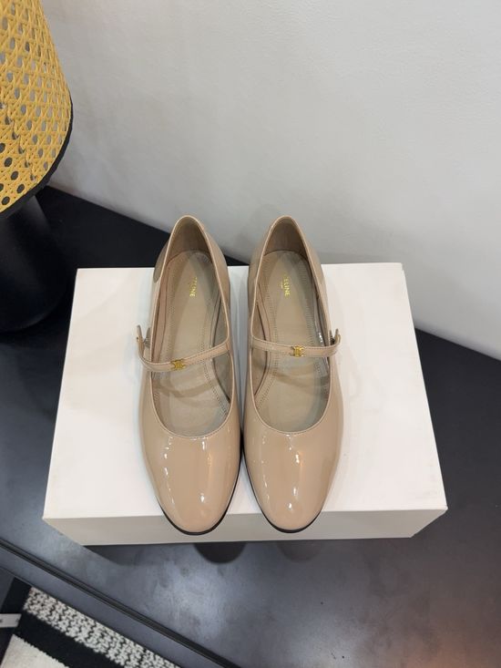 Celine Classic Retro Leather Versatile Daily Flat Shoes
