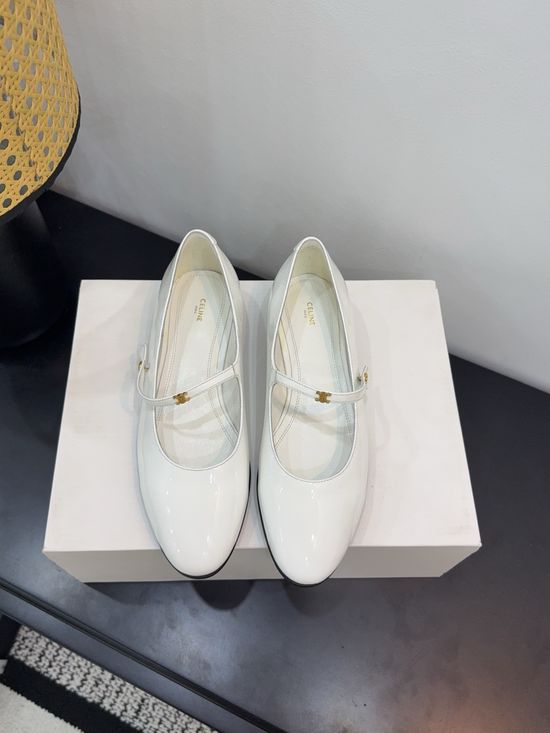 Celine Classic Retro Leather Versatile Daily Flat Shoes