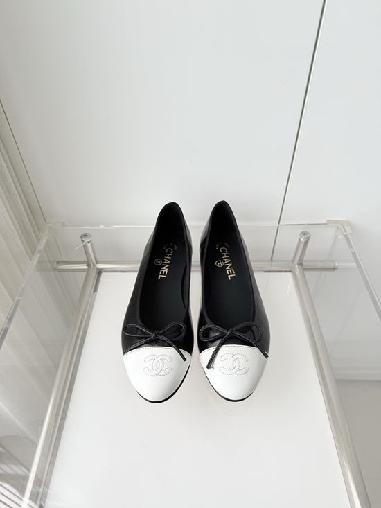 Chanel Classic Leather Sole Ballet Flats