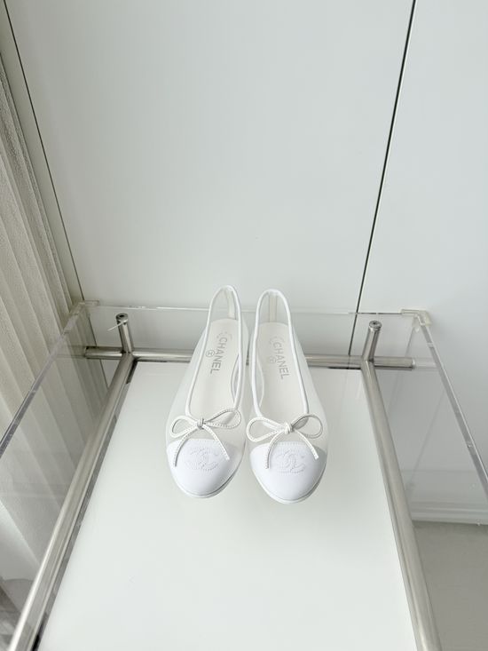 Chanel Classic Leather Sole Ballet Flats