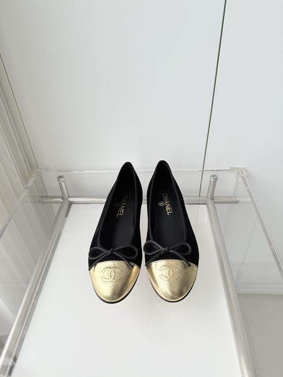 Chanel Classic Leather Sole Ballet Flats