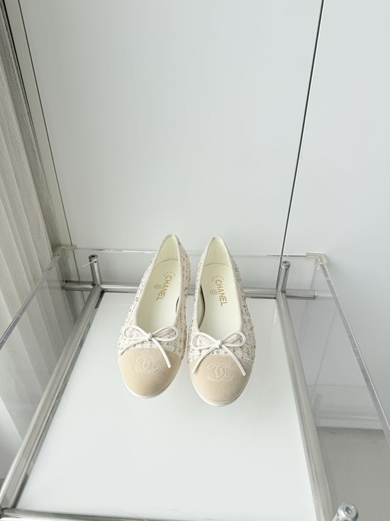 Chanel Classic Leather Sole Ballet Flats