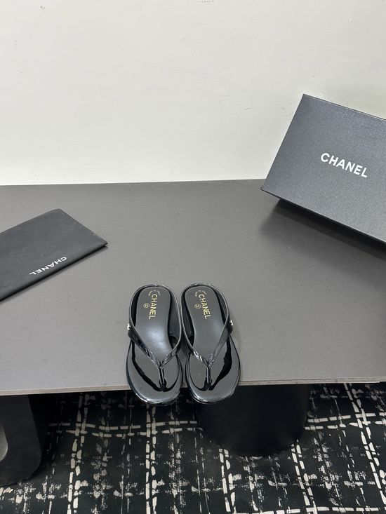 Chanel Classic Flip Flops with Soft Leather Lining