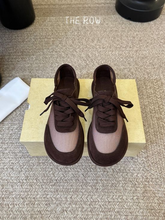 The Row Elegant Mesh Single Shoes Versatile Occasion Wear