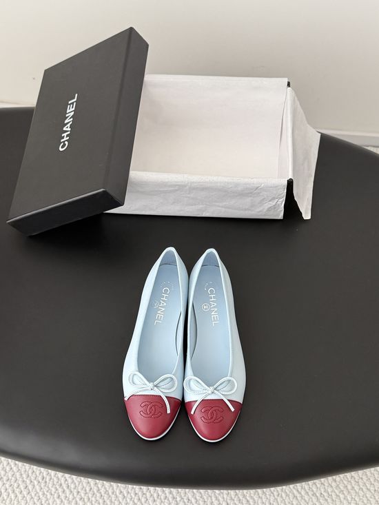 Chanel Classic Elegant Comfortable Flat Ballet Shoes