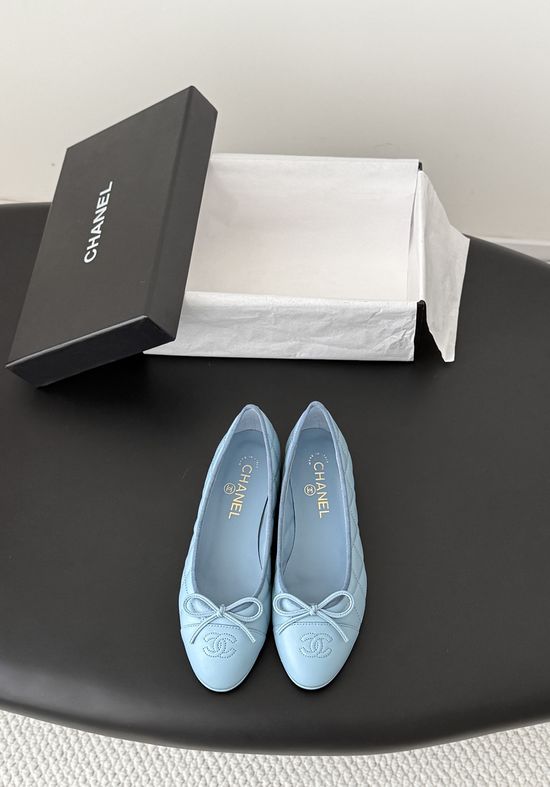 Chanel Classic Round Toe Comfortable Flat Ballet Shoes